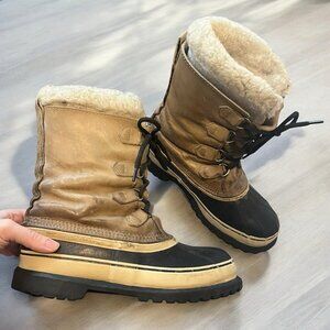 Sorel Caribou Men's Boots Wool Insulated Size 8 Kaufman Made in Canada